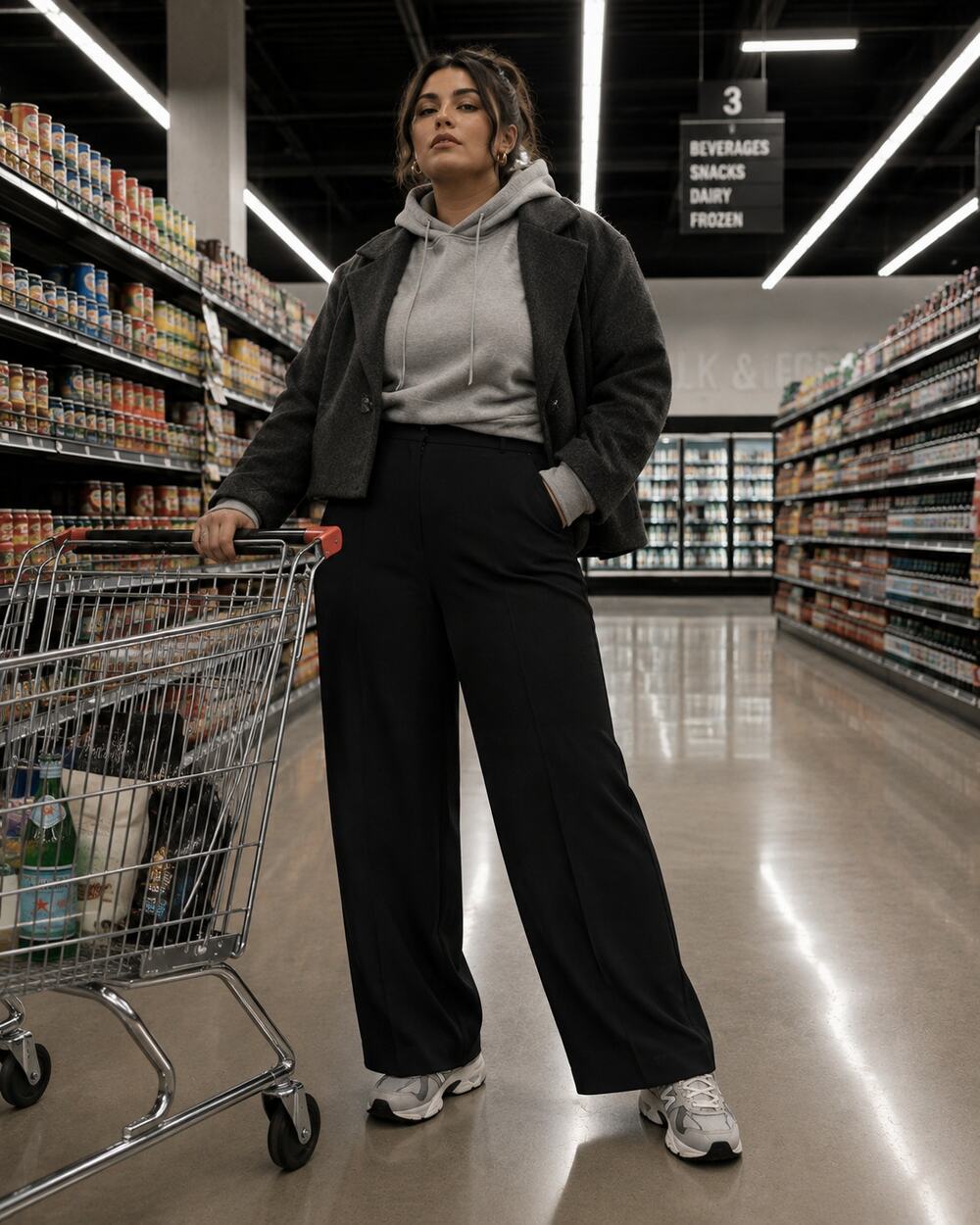 George Black Pull-On Straight Leg Dress Pants Women's 18/20